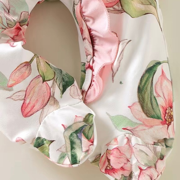 Baby Girls Romper with Ruffle - Picture 3 of 3